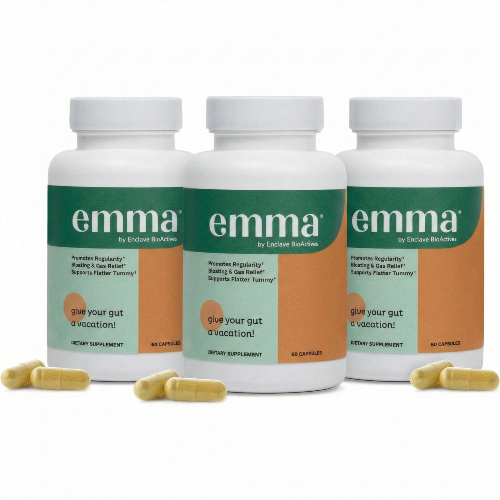 Emma Plant Based Supplement - 3 Pack 180 Vegan Capsules