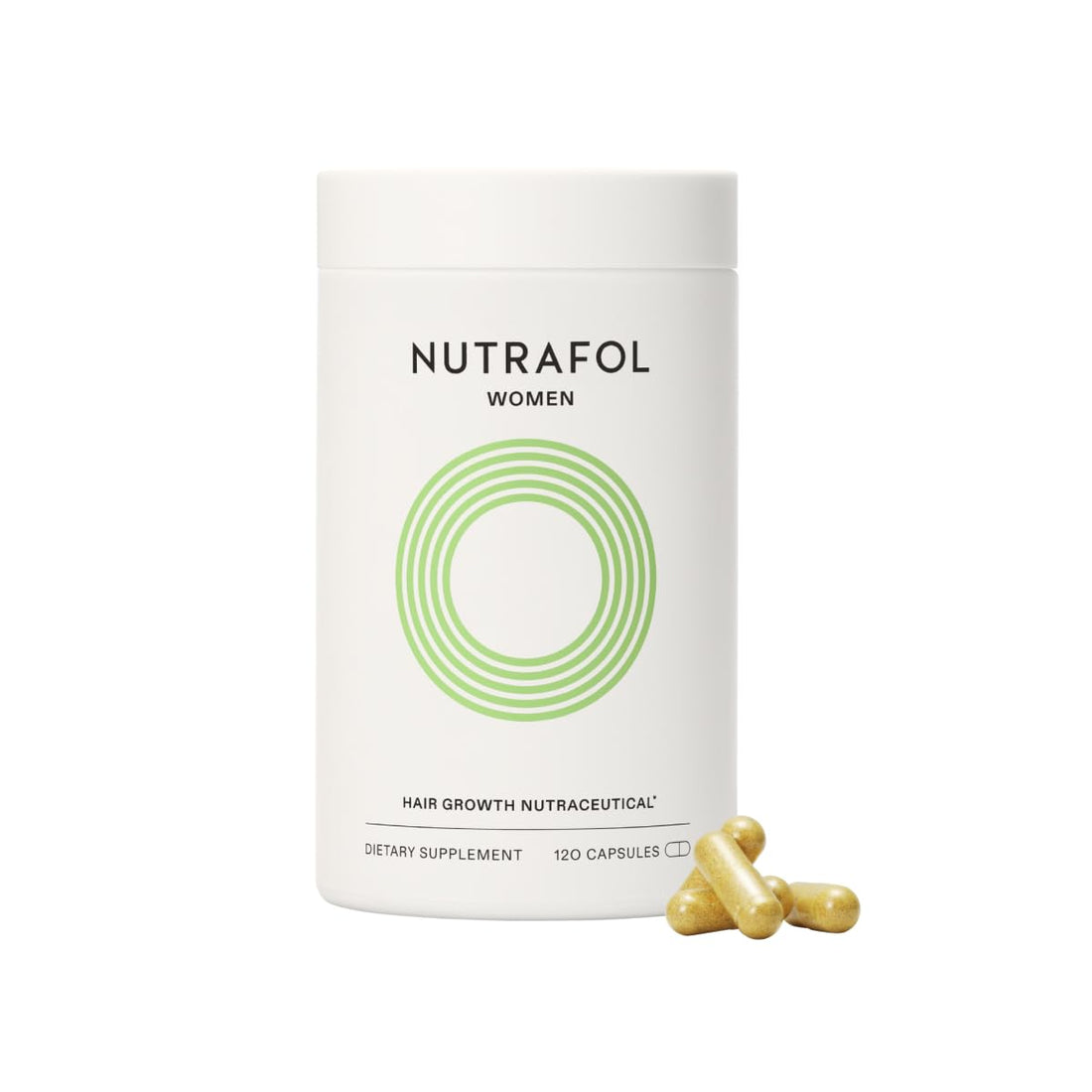 Nutrafol Women'S Hair Growth Supplements, Ages 18-44, Clinically Proven for Visibly Thicker and Stronger Hair, Dairy-Free, Soy-Free, Dermatologist Recommended - 1 Month Supply