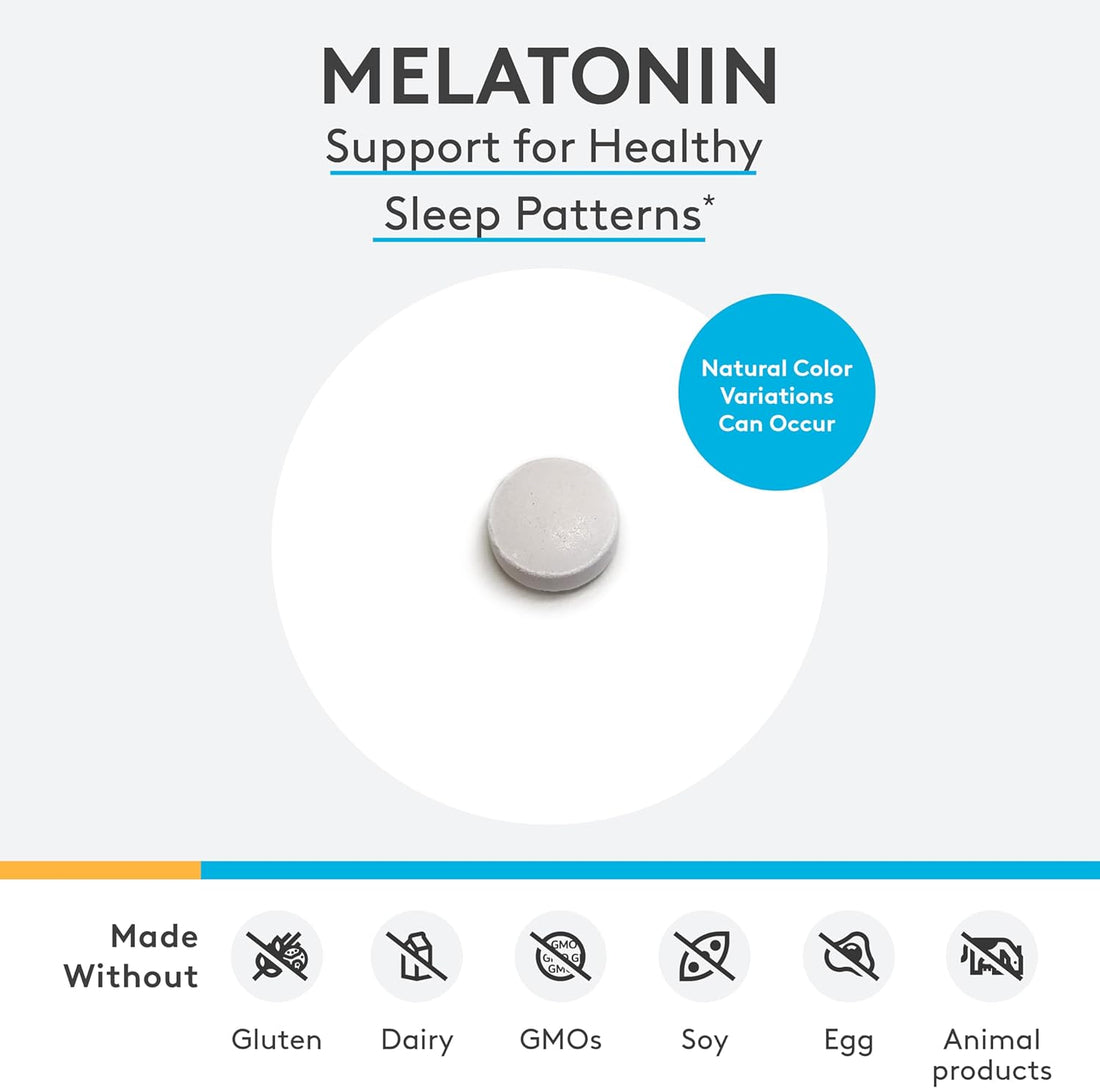 XYMOGEN Melatonin - Peppermint Lozenges - 3Mg Melatonin Supplement for Nighttime, Antioxidant + Immune Support (120 Quick-Dissolve Tablets)