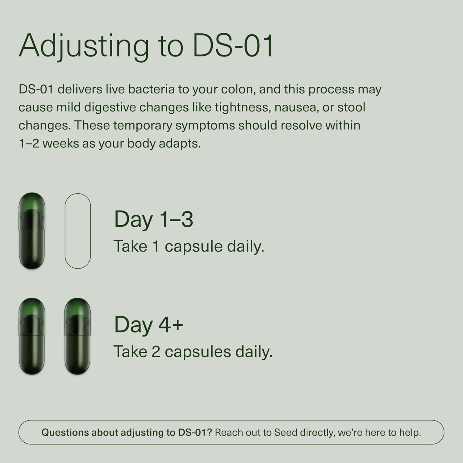 Seed  DS-01 Daily Synbiotic - Prebiotic and Probiotic for Women & Men - Digestive Health, Gut Health, Immune Support, Bloating & Constipation Relief - Vegan & Shelf-Stable - 60 Capsules (30-Day Supply)
