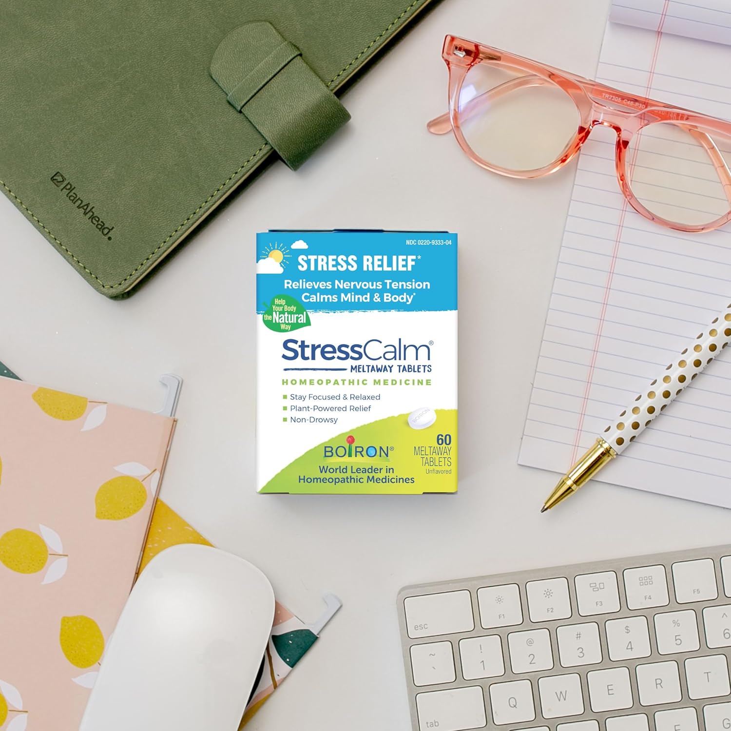 Stresscalm Tablets for Relief of Stress, Anxiousness, Nervousness, Irritability, and Fatigue - 60 Count