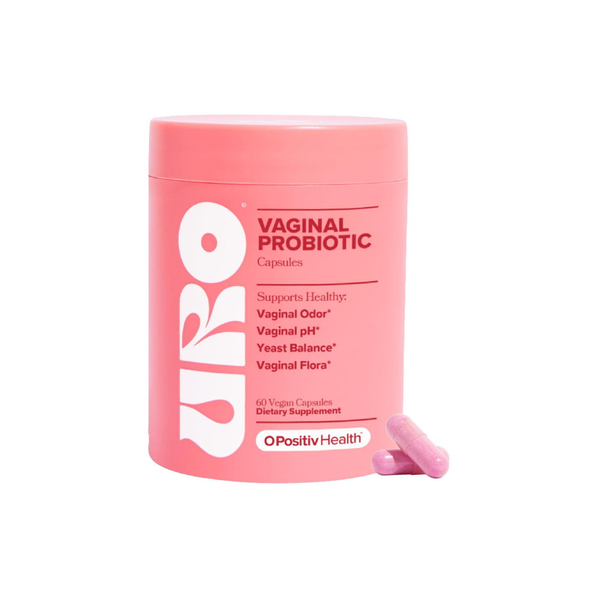 URO 2 Pack Vaginal Probiotics for Women Ph Balance with Prebiotics & Lactobacillus Probiotic Blend - Vaginal Health Supplement - Promote Healthy Vaginal Odor & Vaginal Flora, 60 Count