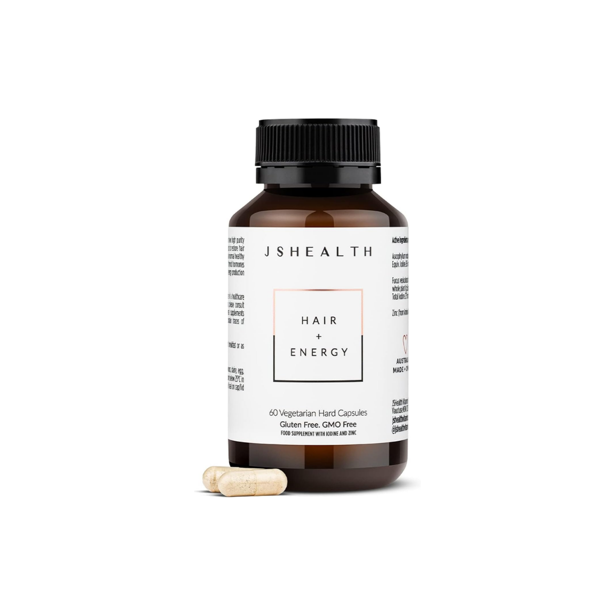 Hair Formula - Vitamins for Hair Growth and Energy with Zinc and Iodine - Hair Loss Supplement for Men and Women (60 Capsules)